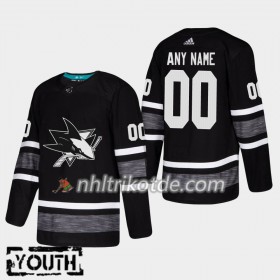 San Jose Sharks Trikot Custom 2019 All-Star Adidas Schwarz Authentic - Kinder